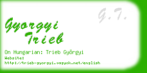 gyorgyi trieb business card